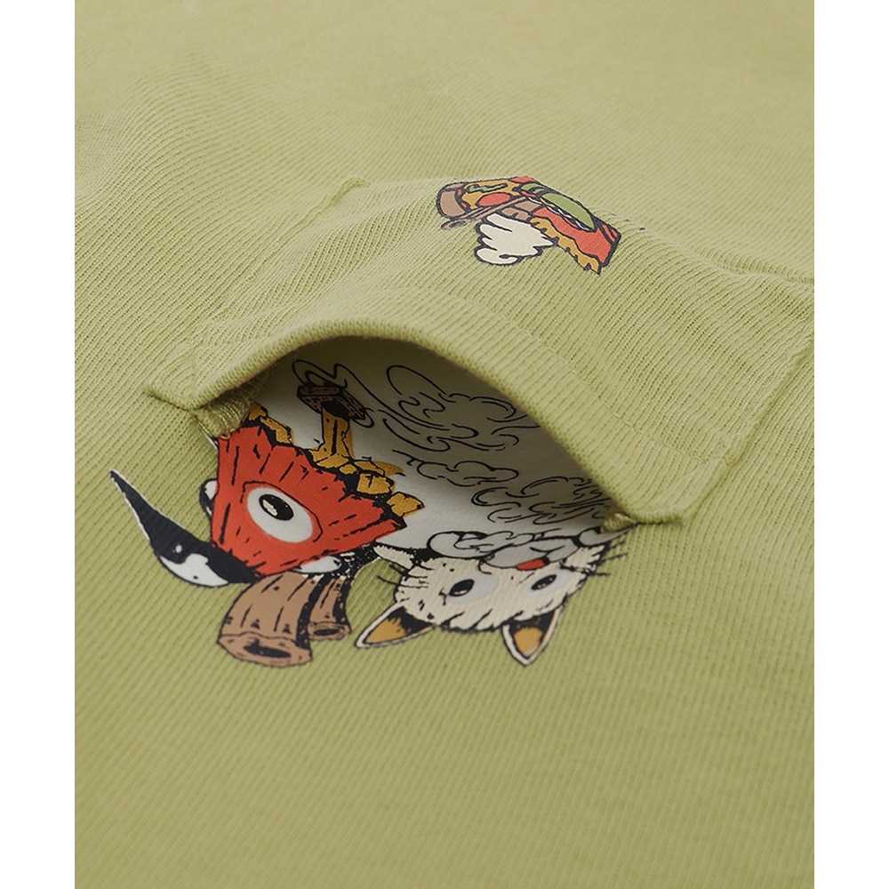 チャムス（CHUMS）（キッズ）ジュニア アンチバグフードヨーカイポケットTシャツ CH21-1362-M118