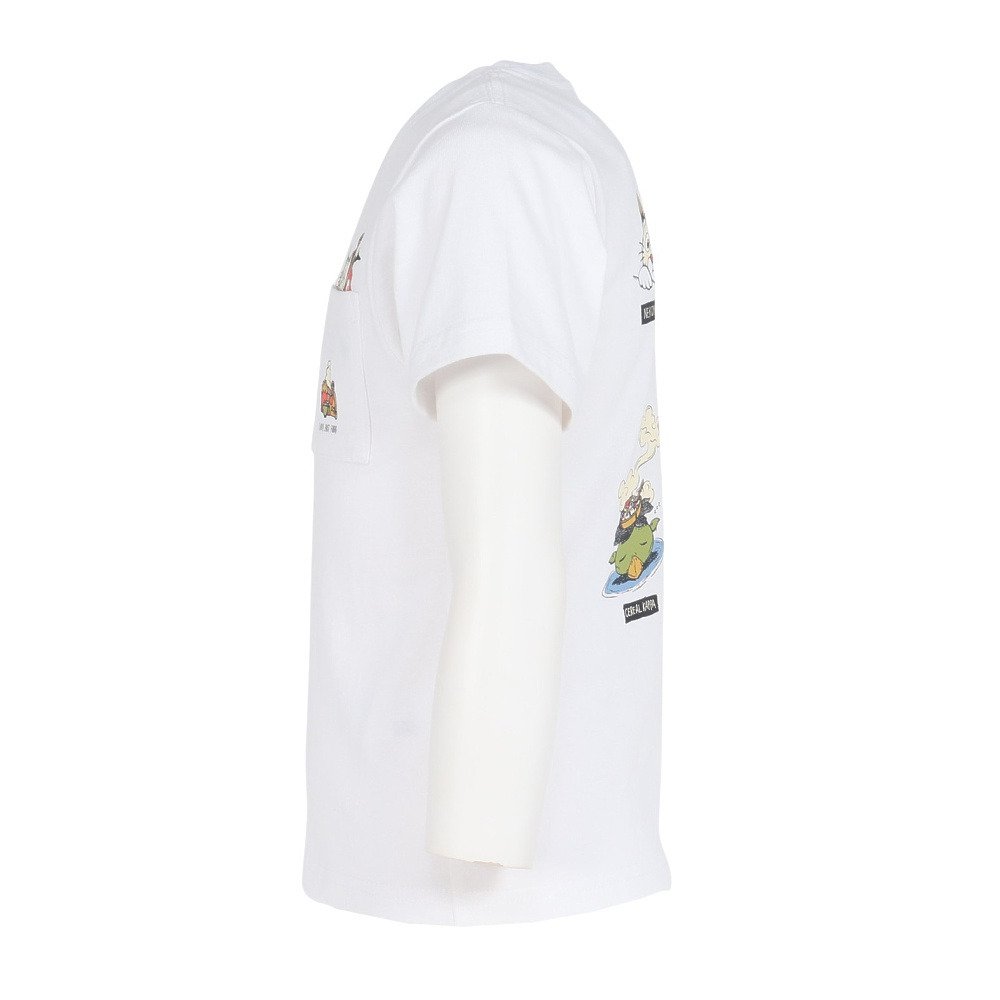 チャムス（CHUMS）（キッズ）ジュニア アンチバグフードヨーカイポケットTシャツ CH21-1362-W001