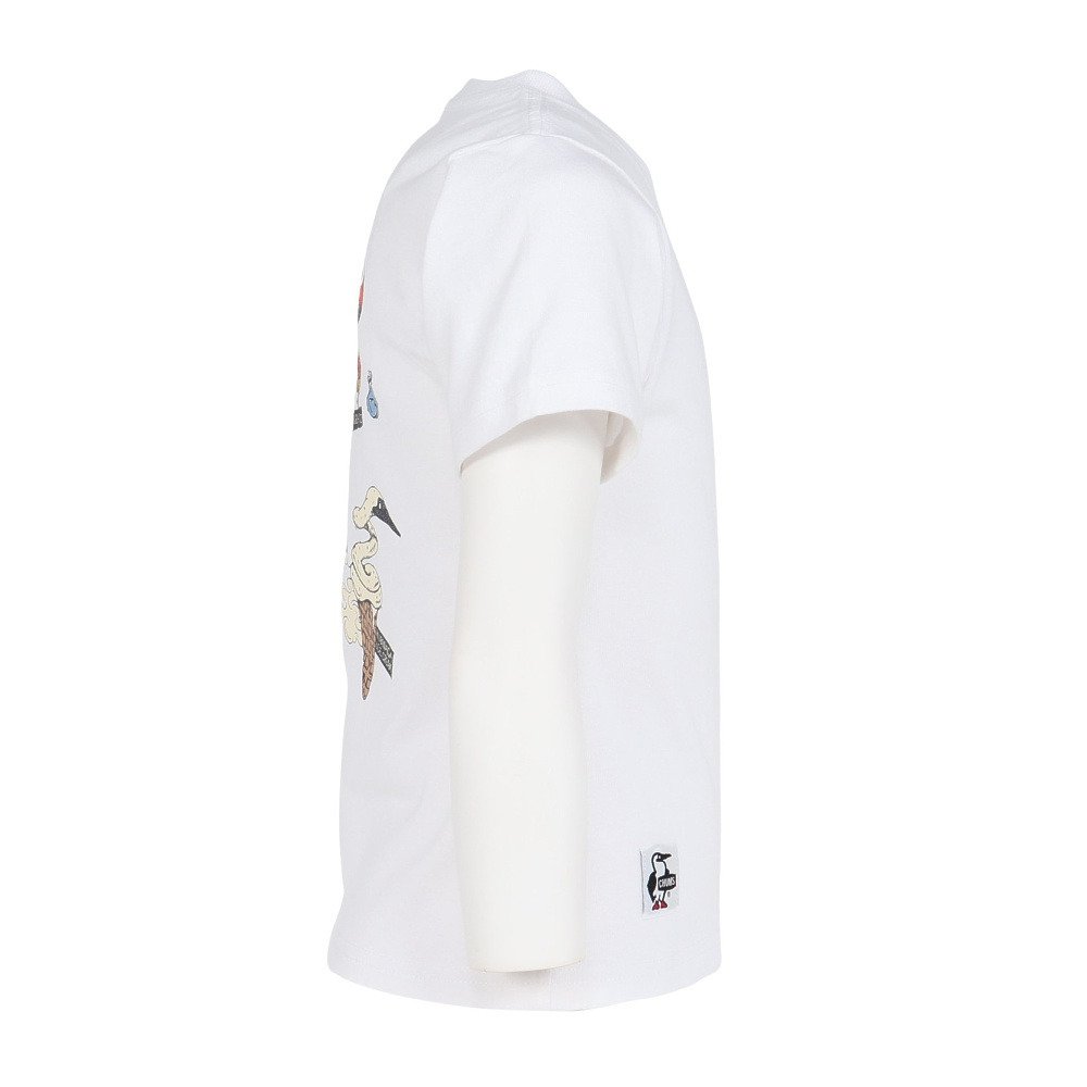 チャムス（CHUMS）（キッズ）ジュニア アンチバグフードヨーカイポケットTシャツ CH21-1362-W001