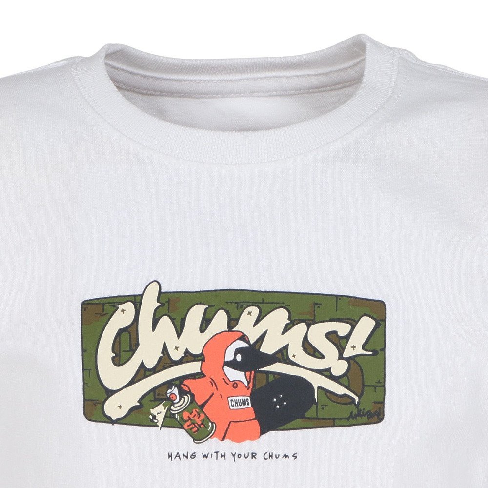チャムス（CHUMS）（キッズ）ジュニア アンチバグチャムスグラフィティTシャツ CH21-1363-W001