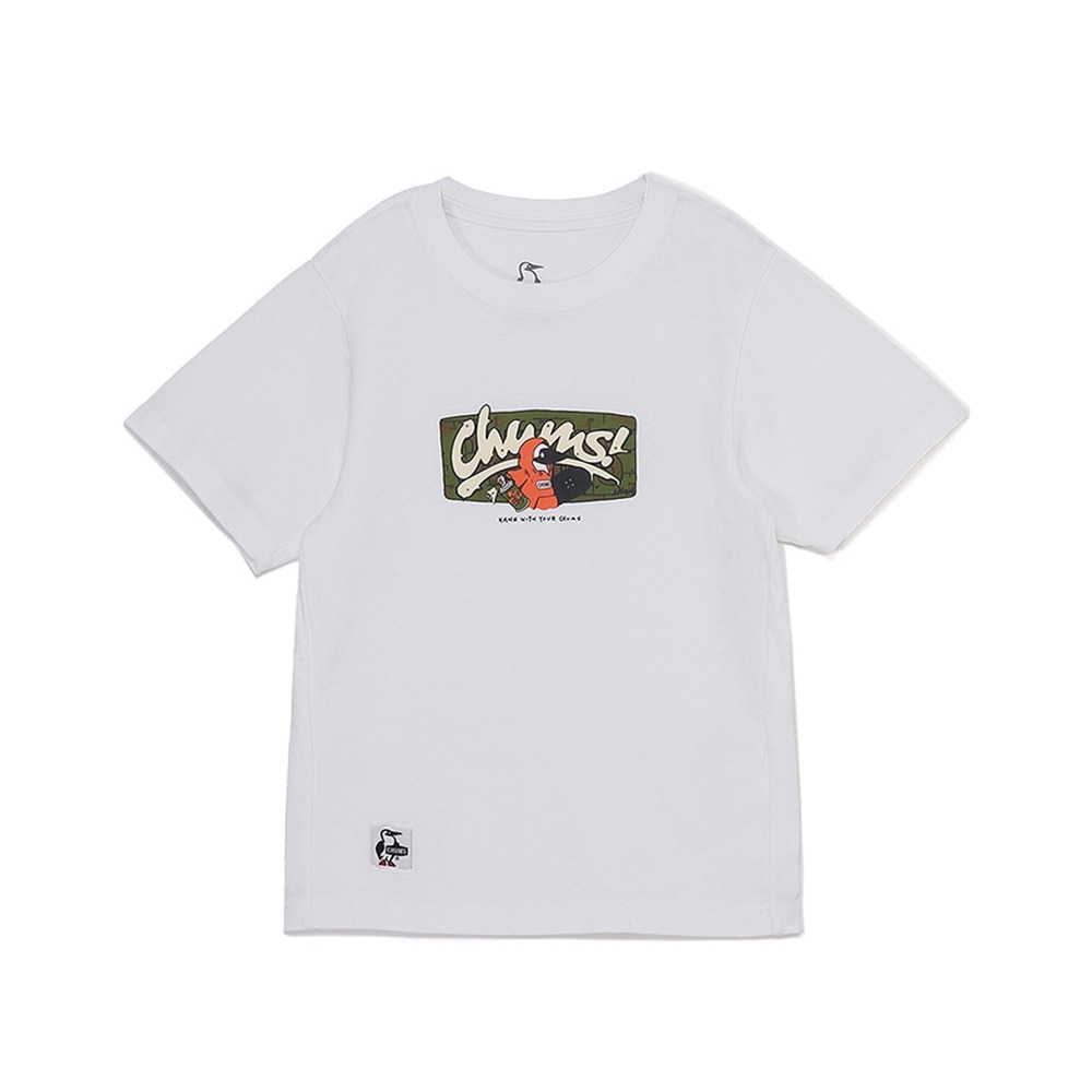 チャムス（CHUMS）（キッズ）ジュニア アンチバグチャムスグラフィティTシャツ CH21-1363-W001