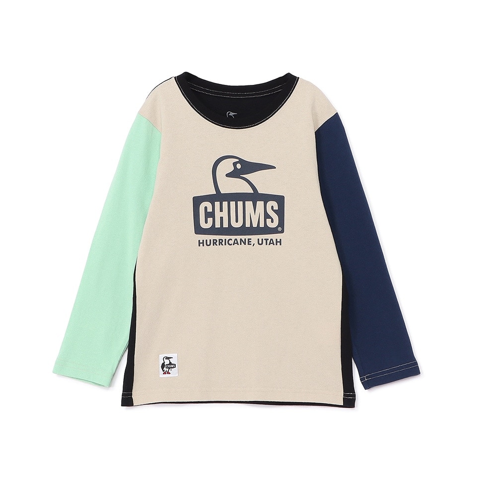 チャムス（CHUMS）（キッズ）キッズ ブービーフェイス ブラッシュド ロングスリーブTシャツ CH21-1293-C110