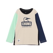 (キッズ)キッズ ブービーフェイス ブラッシュド ロングスリーブTシャツ CH21-1293-C110