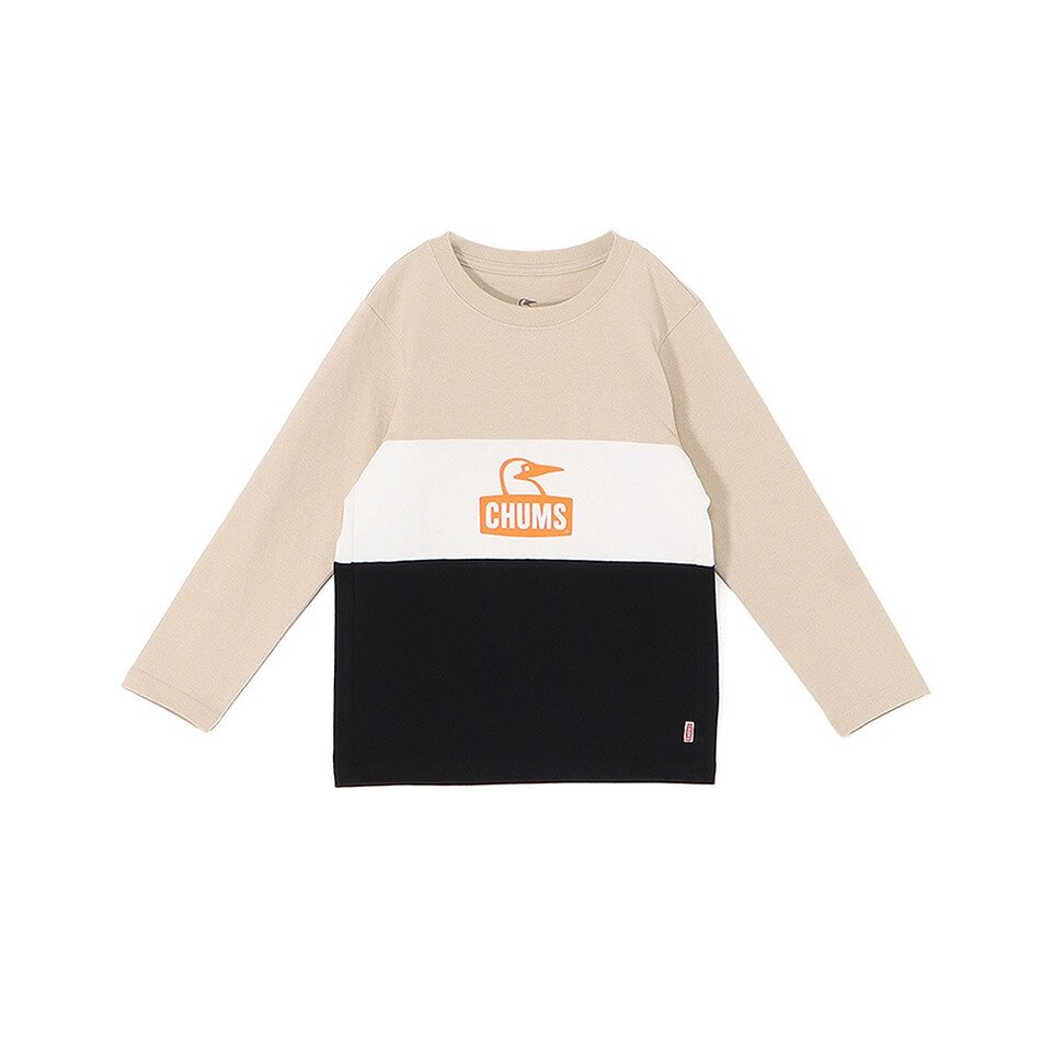 チャムス（CHUMS）（キッズ）キッズ カーンズ パネル ロングスリーブTシャツ CH21-1412-G096