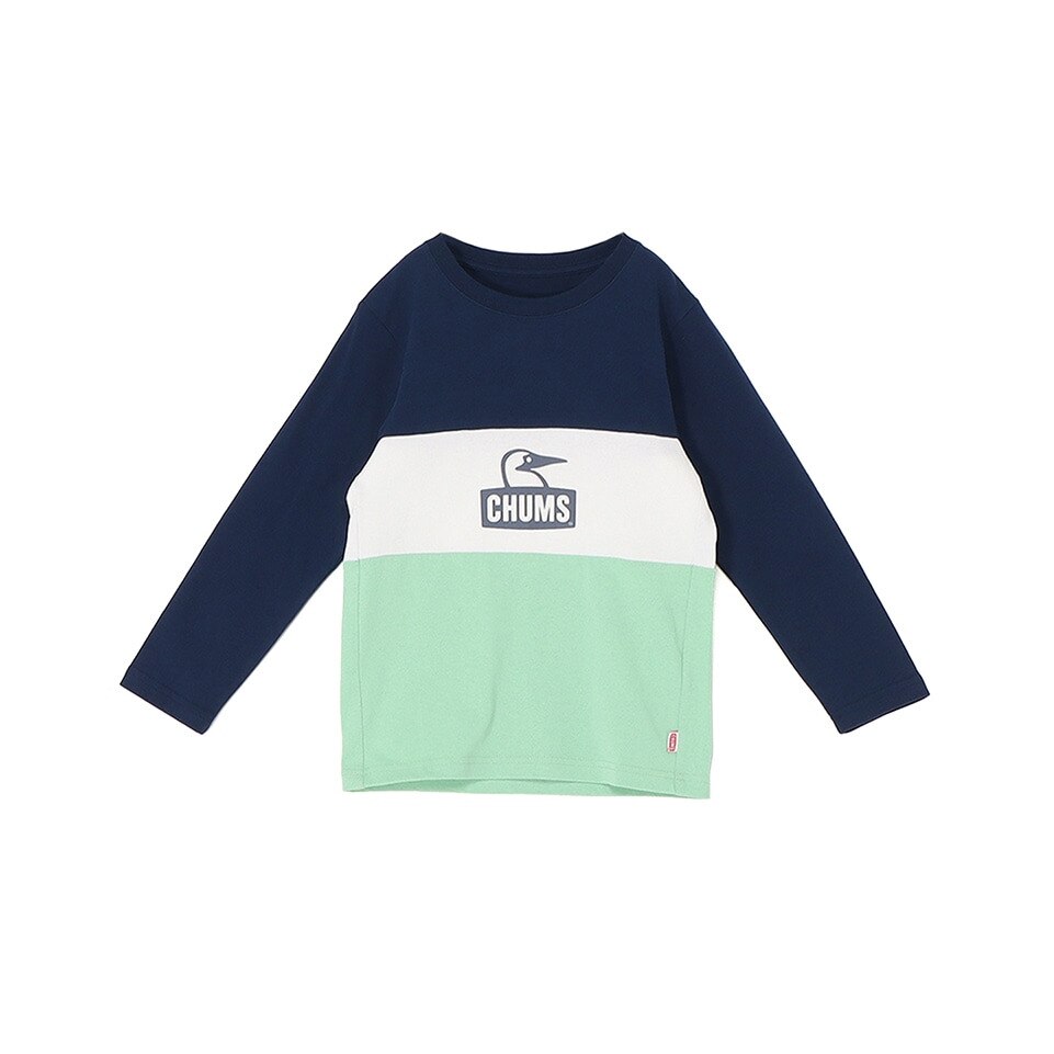 チャムス（CHUMS）（キッズ）キッズ カーンズ パネル ロングスリーブTシャツ CH21-1412-N096