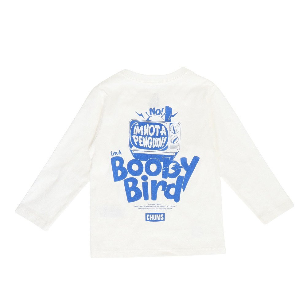 チャムス（CHUMS）（キッズ）キッズアイムノットアペンギンブラッシュドロングスリーブTシャツ CH21-1416-W001