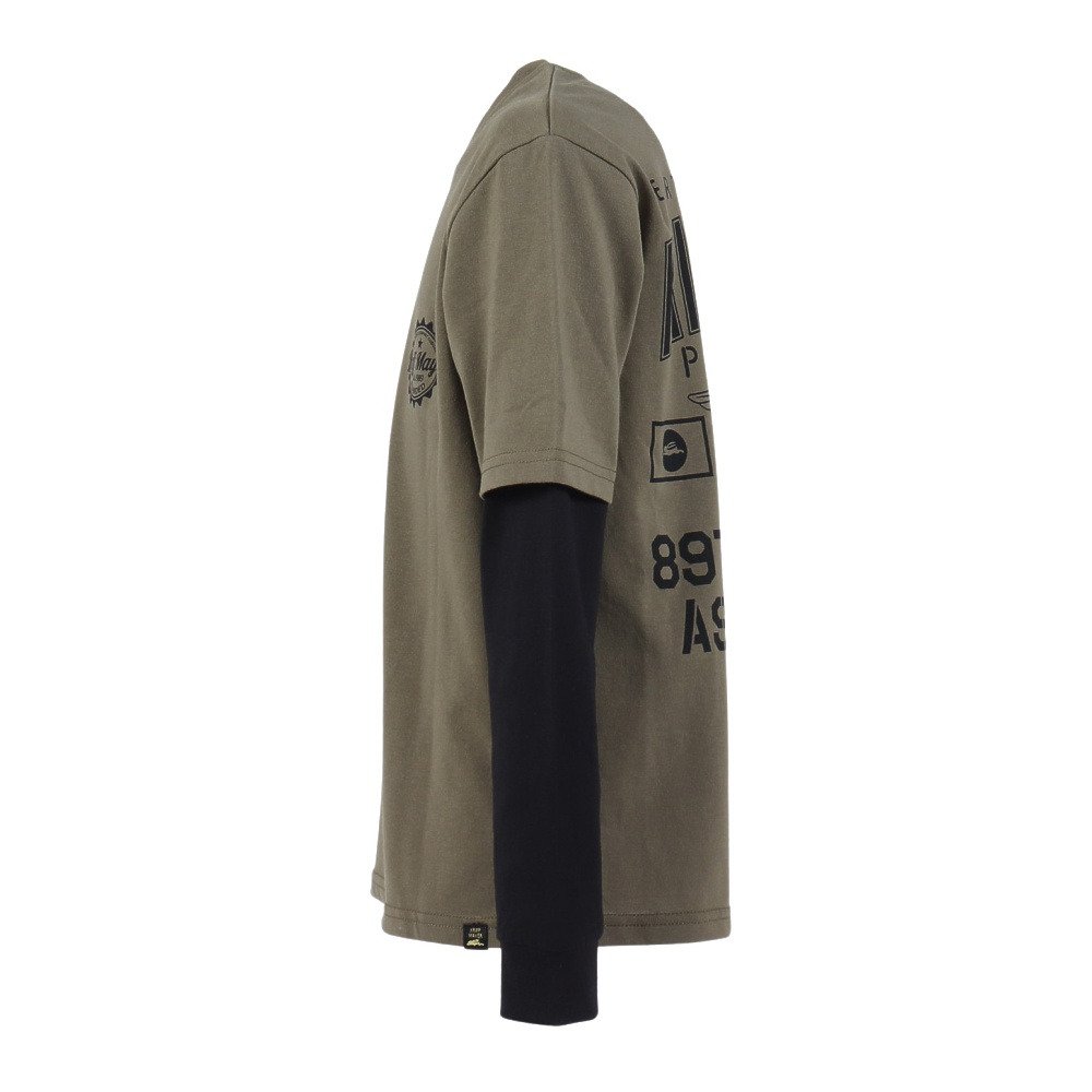 クリフメイヤー（KRIFF MAYER）（キッズ）フェイクレイヤードTシャツ JOIN-Tシャツ J2537837:68:OLIVE GREEN