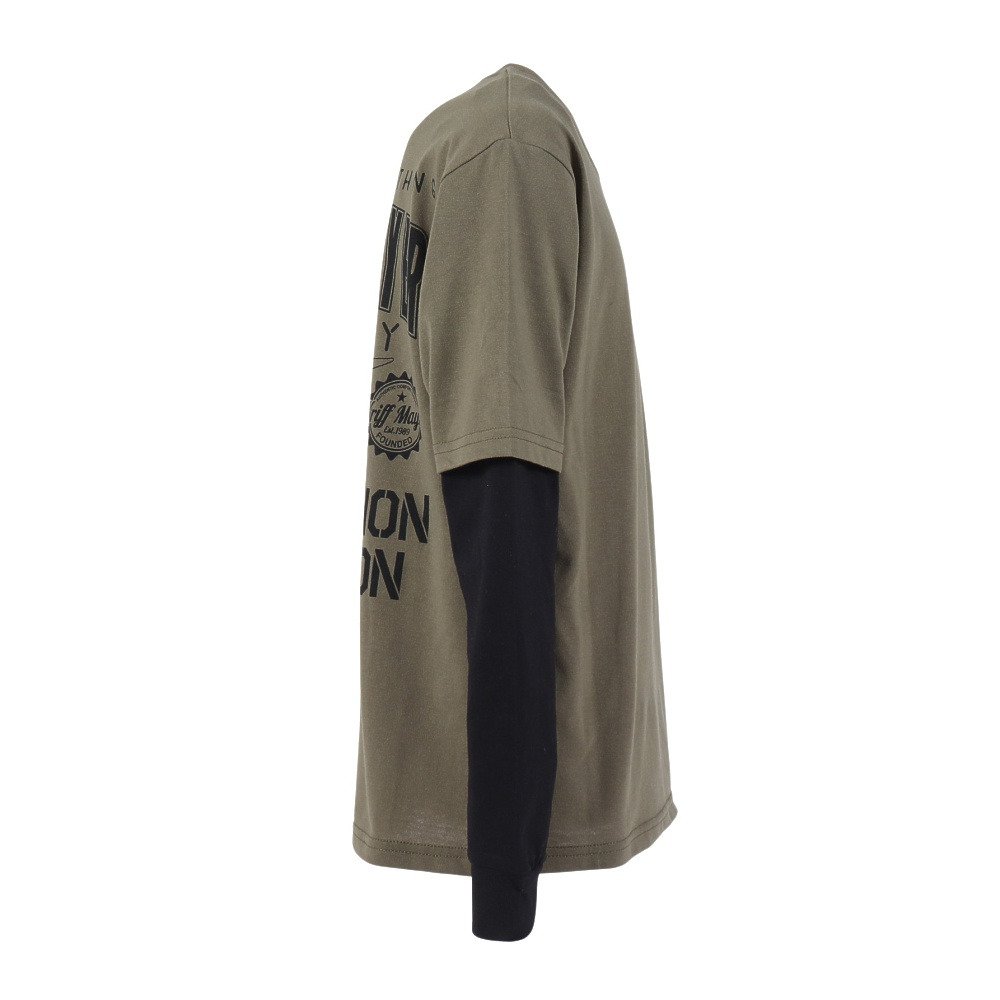 クリフメイヤー（KRIFF MAYER）（キッズ）フェイクレイヤードTシャツ JOIN-Tシャツ J2537837:68:OLIVE GREEN