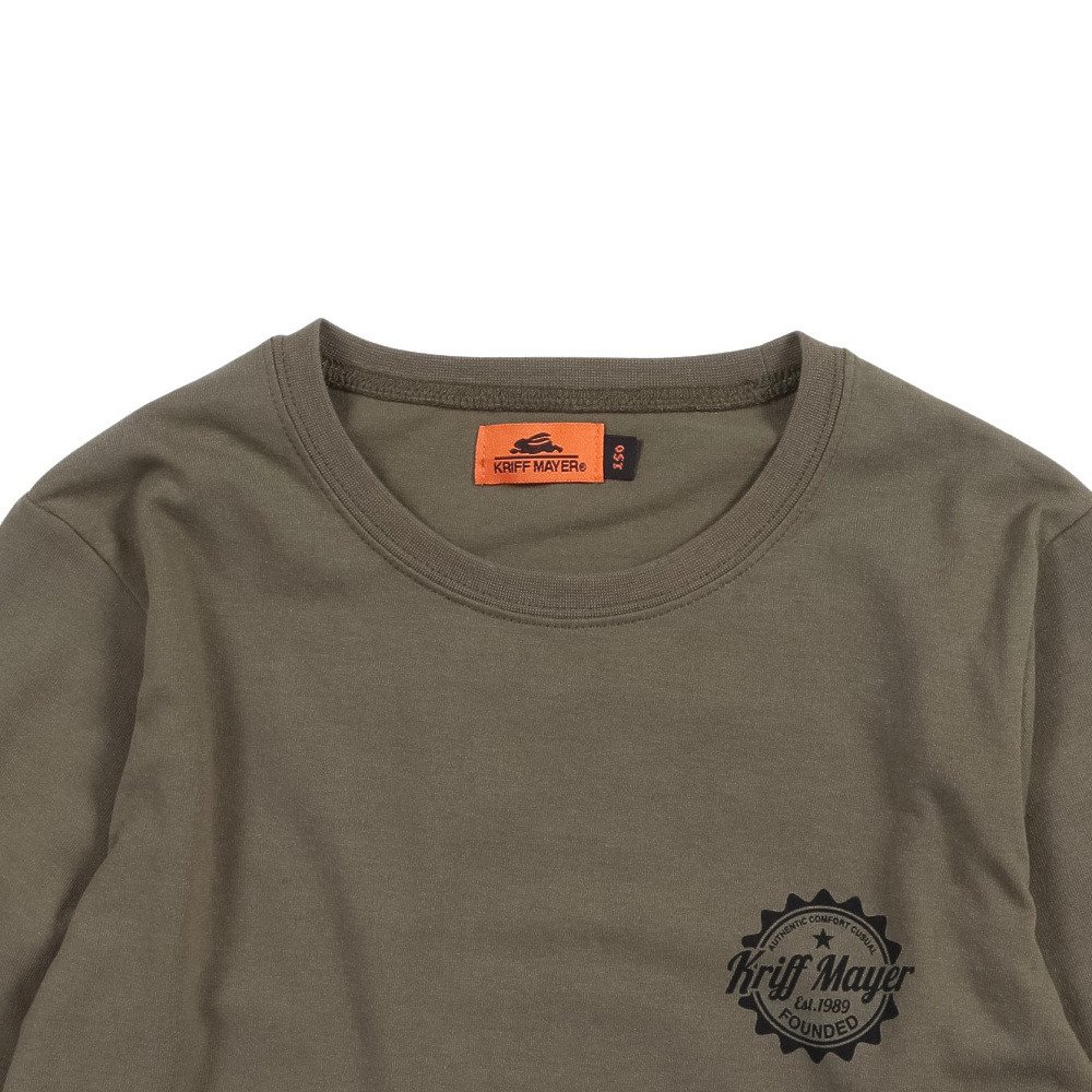 クリフメイヤー（KRIFF MAYER）（キッズ）フェイクレイヤードTシャツ JOIN-Tシャツ J2537837:68:OLIVE GREEN