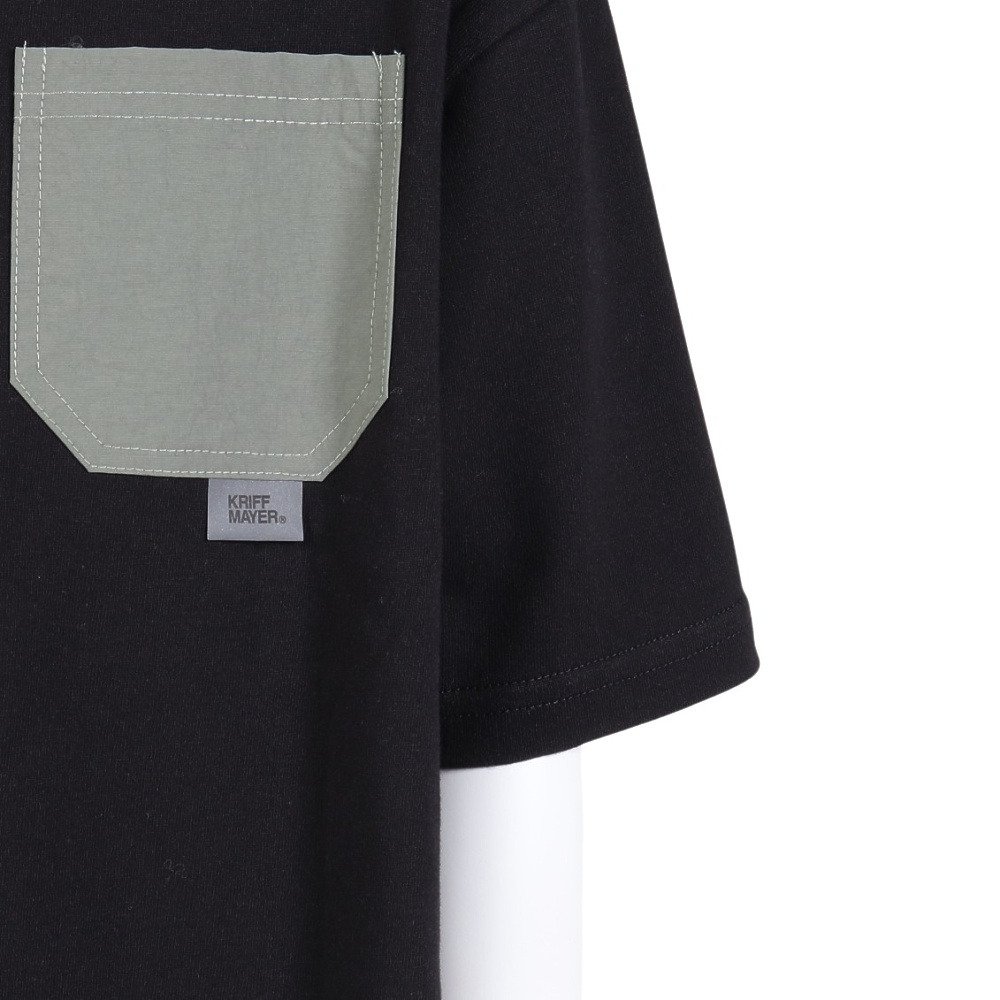 クリフメイヤー（KRIFF MAYER）（キッズ）クリーネスポケ 半袖Tシャツ 山 J2547837:19:BLACK