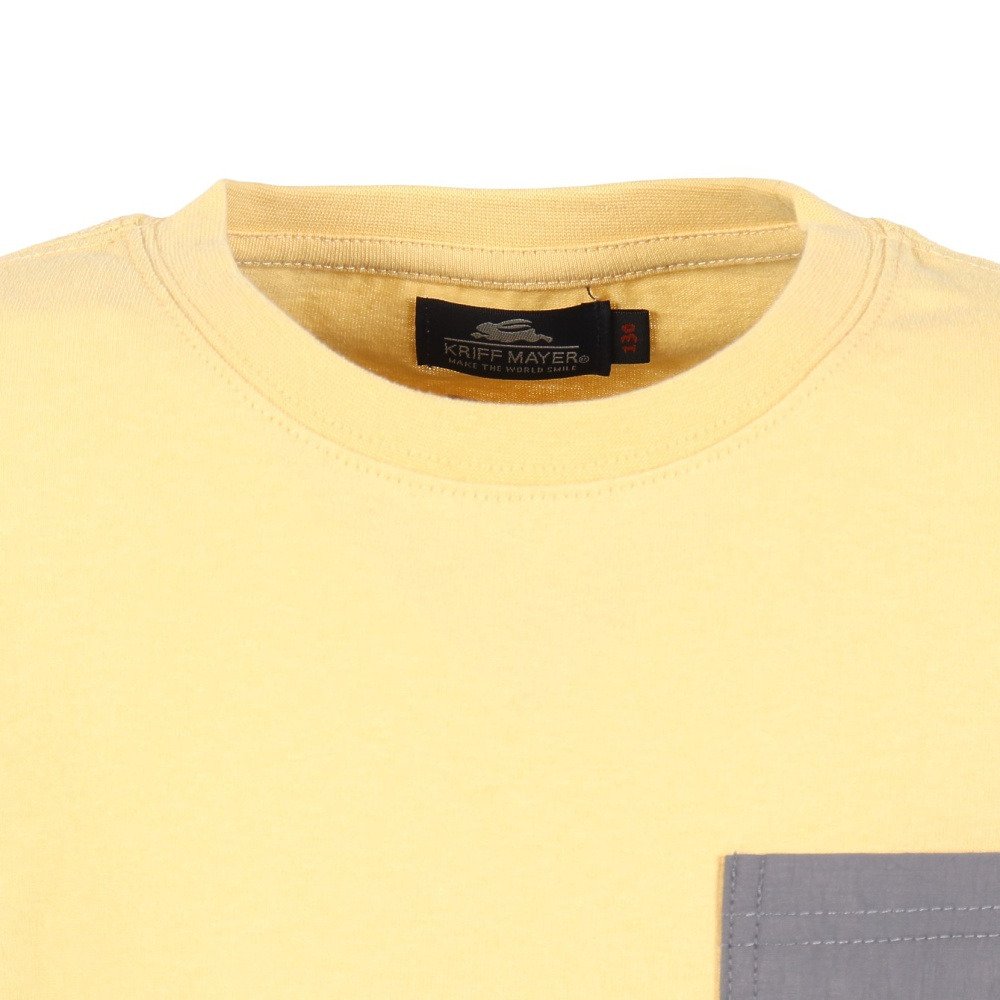 クリフメイヤー（KRIFF MAYER）（キッズ）クリーネスポケ 半袖Tシャツ 山 J2547837:55:YELLOW