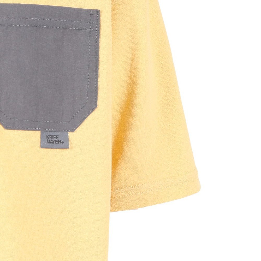 クリフメイヤー（KRIFF MAYER）（キッズ）クリーネスポケ 半袖Tシャツ 山 J2547837:55:YELLOW