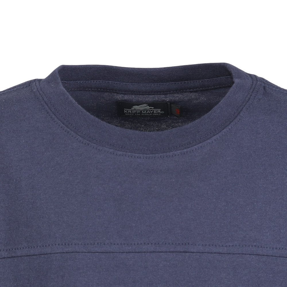 クリフメイヤー（KRIFF MAYER）（キッズ）キッズ クリーネス袖ラインTシャツ J2547838:79:NAVY