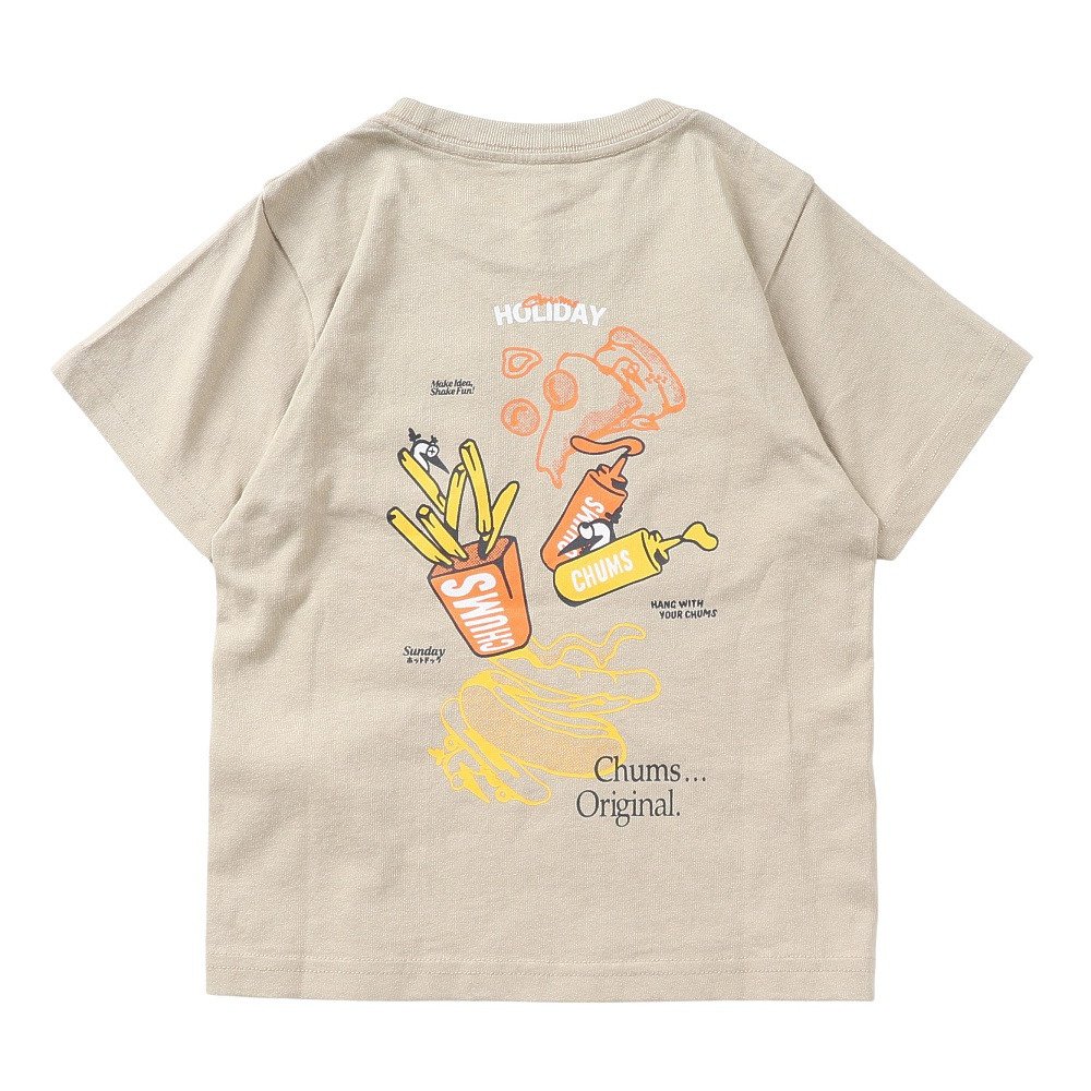 チャムス（CHUMS）（キッズ）半袖 子供 アンチバグ ファストフード ポケットTシャツ CH21-1436-M126