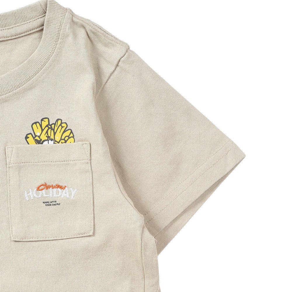 チャムス（CHUMS）（キッズ）半袖 子供 アンチバグ ファストフード ポケットTシャツ CH21-1436-M126
