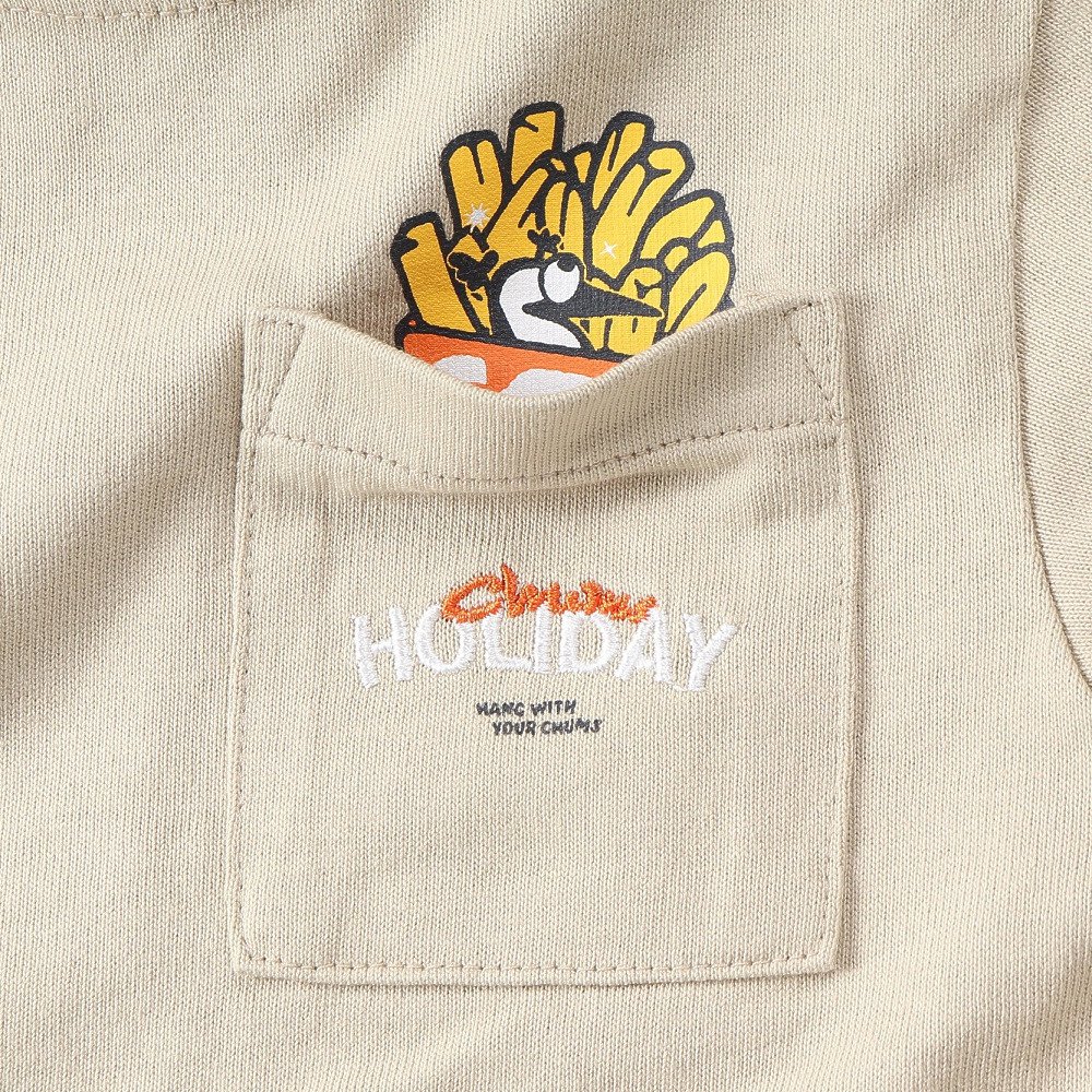 チャムス（CHUMS）（キッズ）半袖 子供 アンチバグ ファストフード ポケットTシャツ CH21-1436-M126