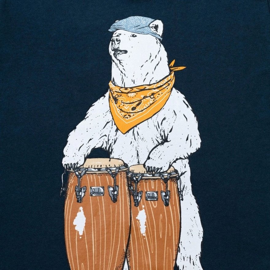 ゴースローキャラバン（GOSLOWCARAVAN）（キッズ）ジュニア USA COTTON コンガクマ 半袖Tシャツ 361922 NAV