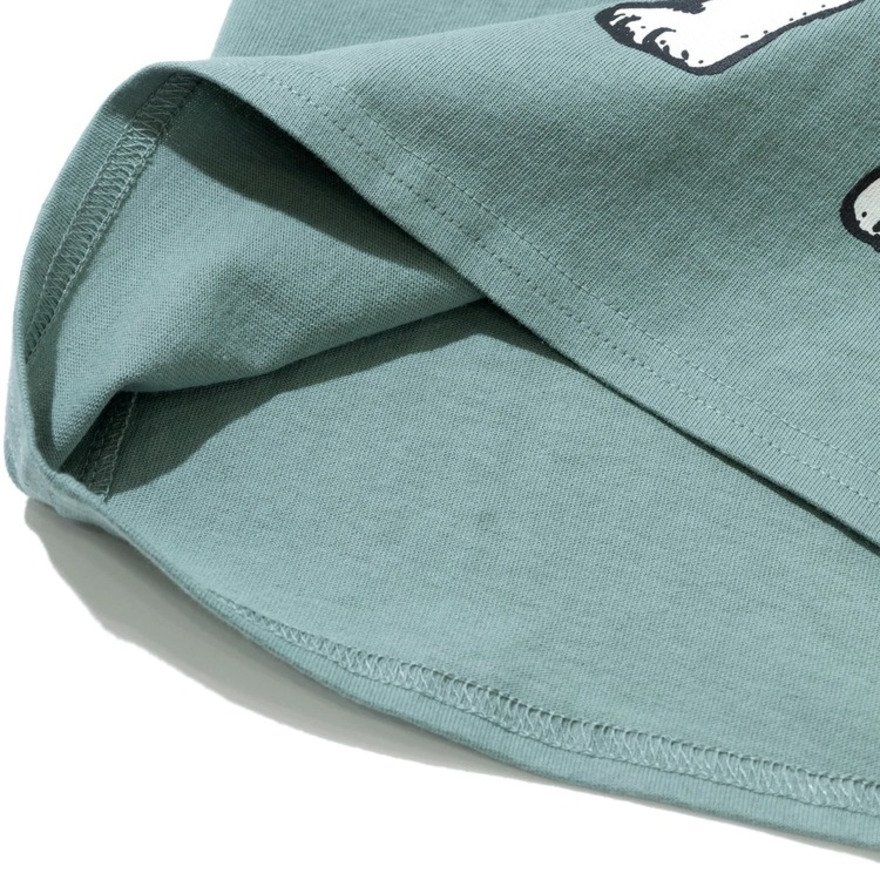 ゴースローキャラバン（GOSLOWCARAVAN）（キッズ）ジュニア USA COTTON バンジョー猫 半袖Tシャツ 361923 GRN