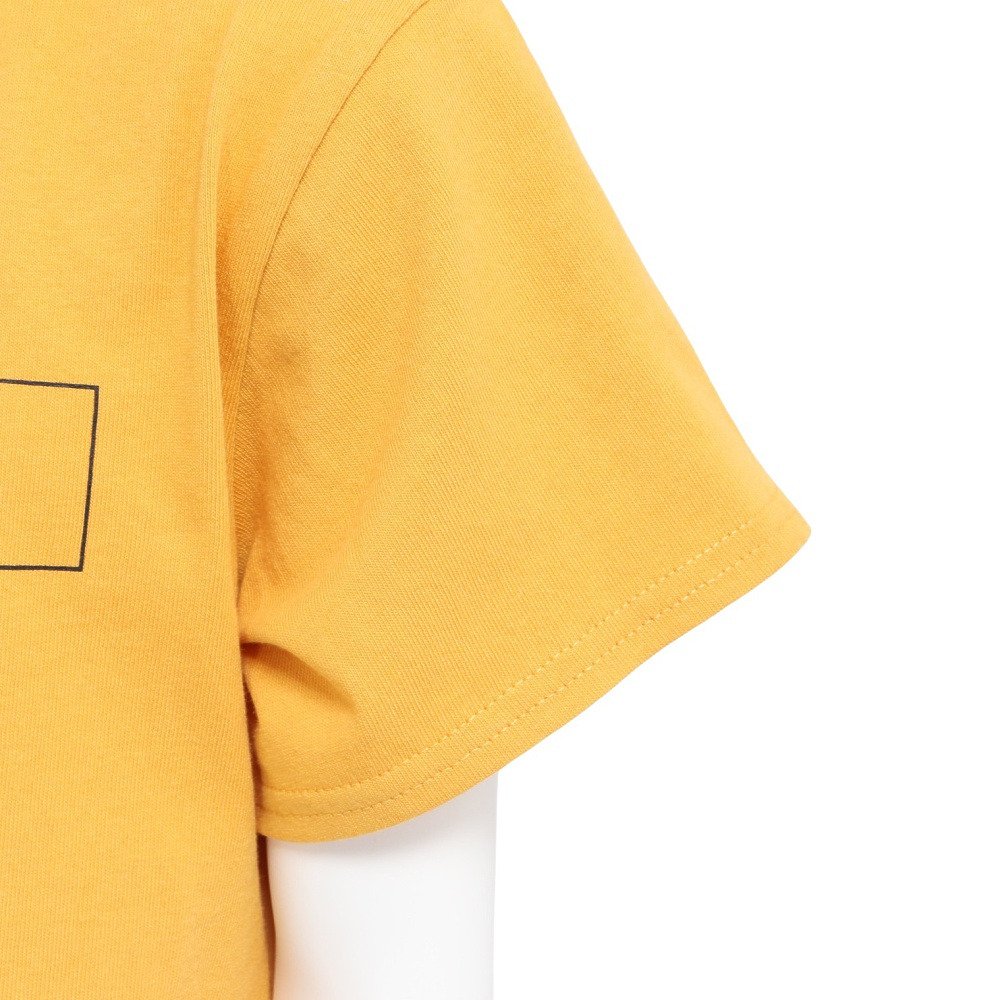 ゴースローキャラバン（GOSLOWCARAVAN）（キッズ）ジュニア スクエアLOGO バックプリント 半袖Tシャツ 361925B YEL