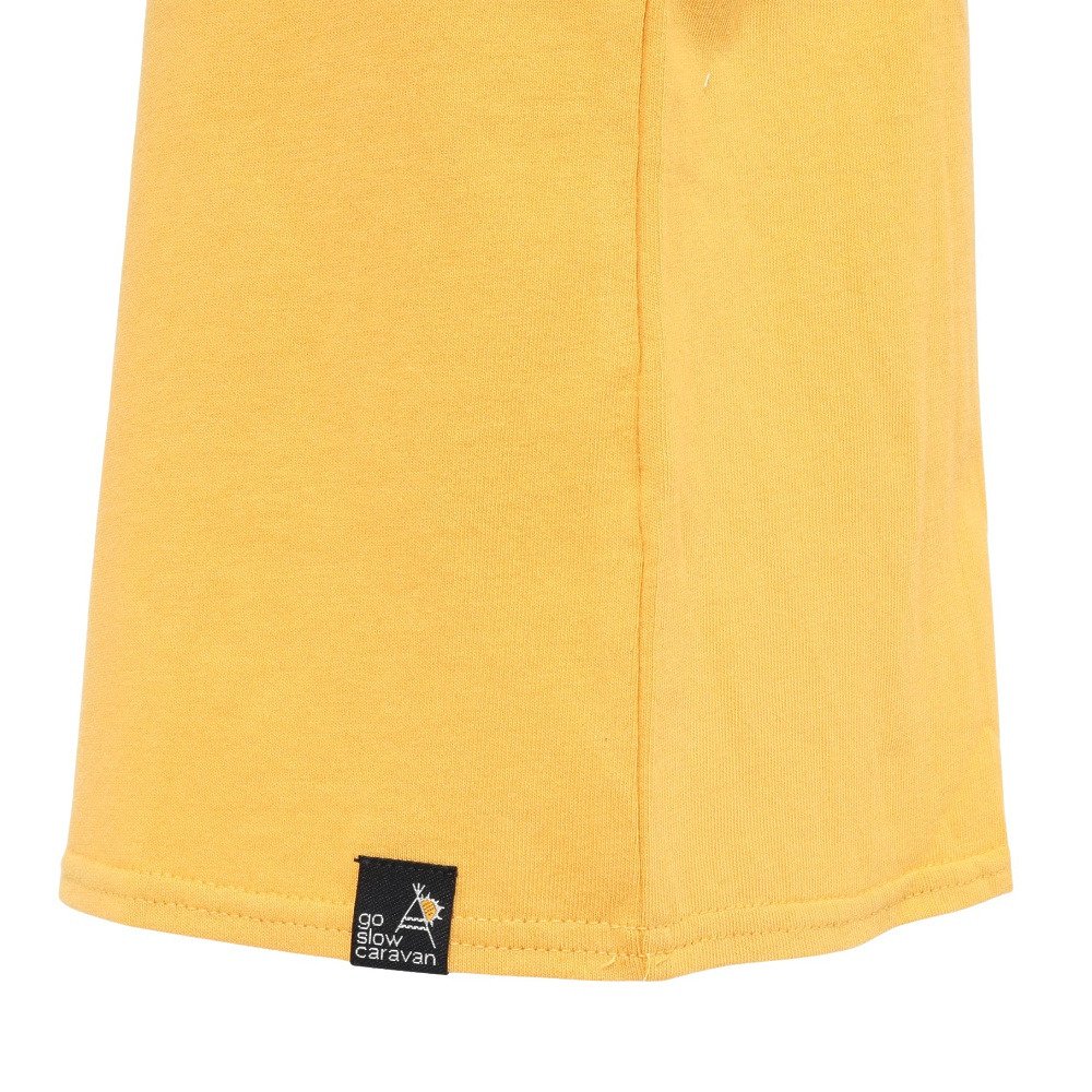 ゴースローキャラバン（GOSLOWCARAVAN）（キッズ）ジュニア スクエアLOGO バックプリント 半袖Tシャツ 361925B YEL