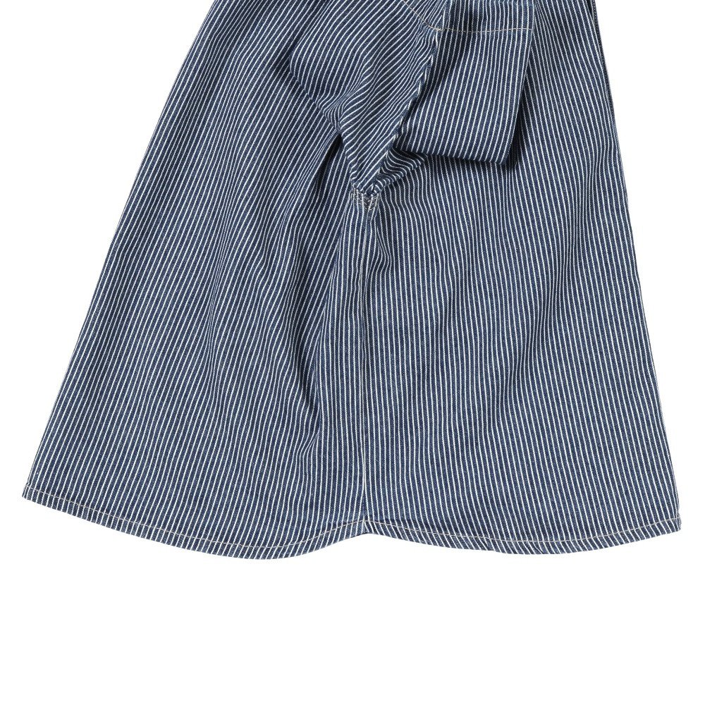 クリフメイヤー（KRIFF MAYER）（キッズ）ジュニア ワークステッチデニムシャツ J2545129:1571:NAVY-STRP