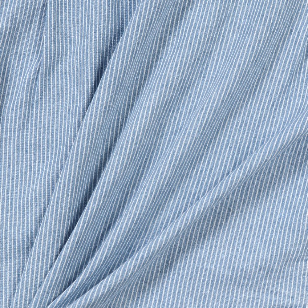 クリフメイヤー（KRIFF MAYER）（キッズ）ジュニア ワークステッチデニムシャツ J2545129:1669:BLUE-STRP