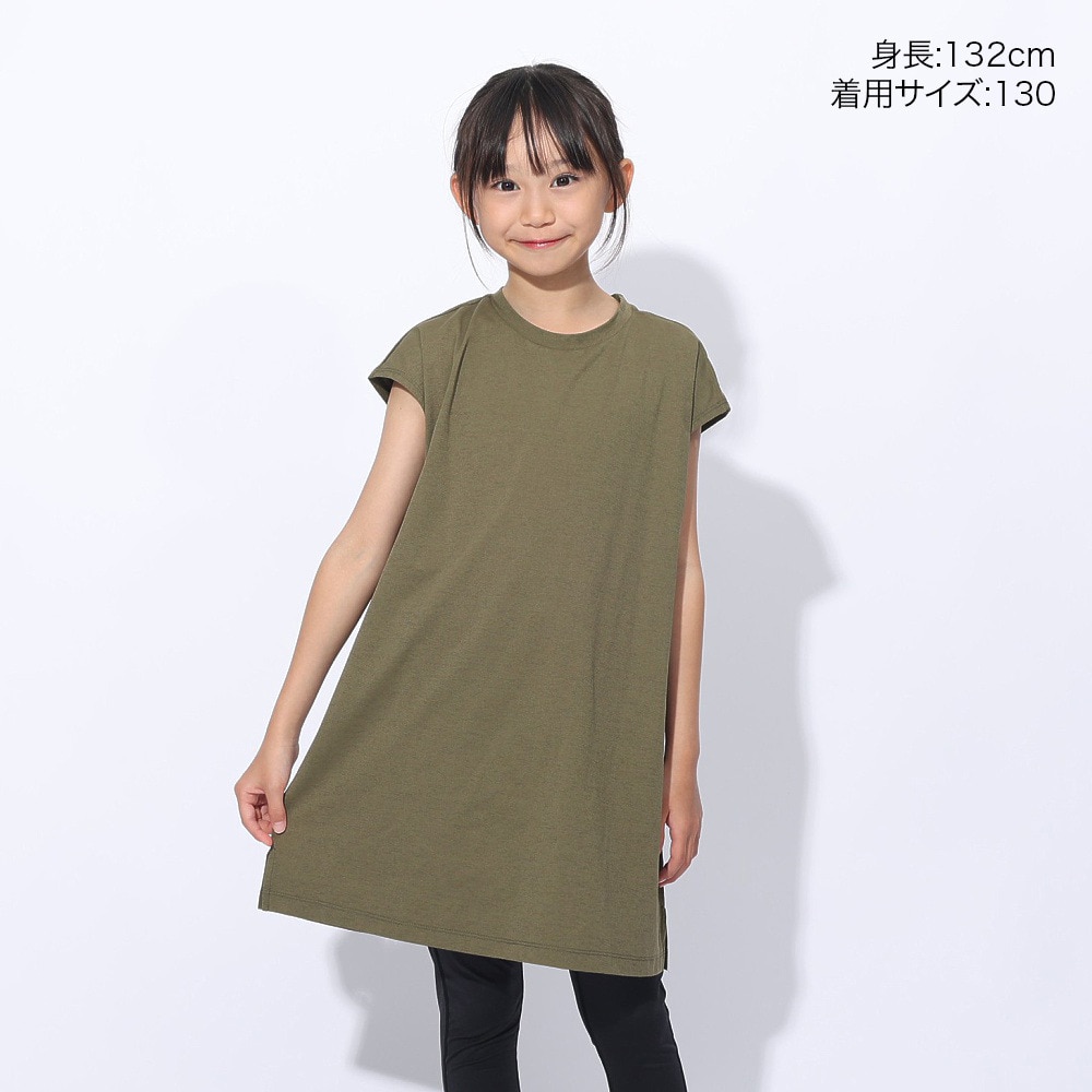 フットマーク（FOOTMARK）（キッズ）ジュニア キッズ フレンチスリーブ ワンピース 3100236-600