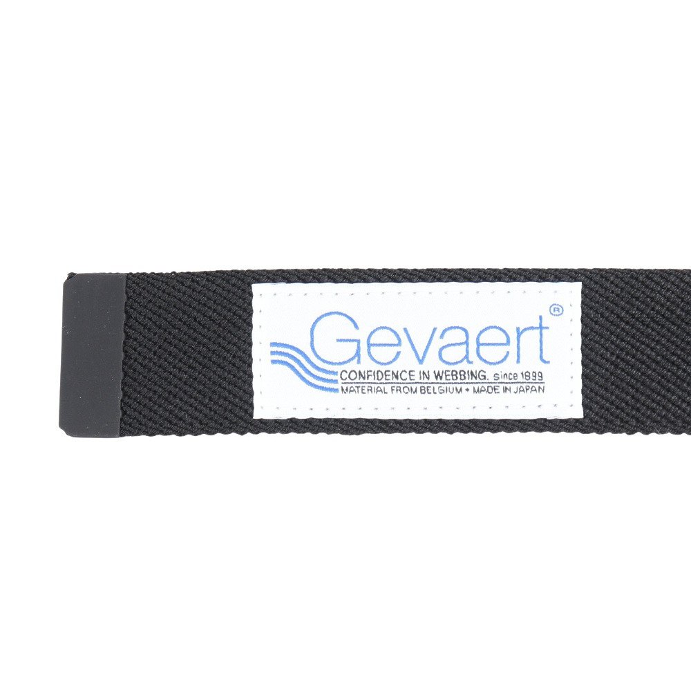 Gevaert（ゲバルト）（メンズ）スタイリッシュソリッドベルト GVT1072-BLK
