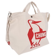 チャムス（CHUMS）（メンズ）ショルダーバッグ 手提げバッグ ブービーキャンバスショルダーバック CH60-3494-R001 レッド マチ付 A4サイズ