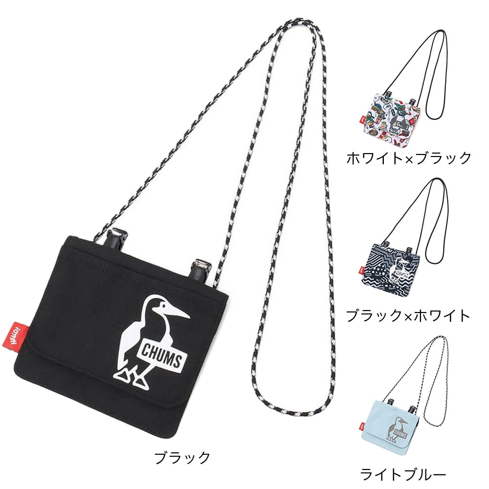 チャムス（CHUMS）（メンズ）ミニショルダー 小物ポーチ リサイクルポケットショルダーポーチ CH60-3564-Z269 ブラック×ホワイト ミニショルダー 小物ポーチ