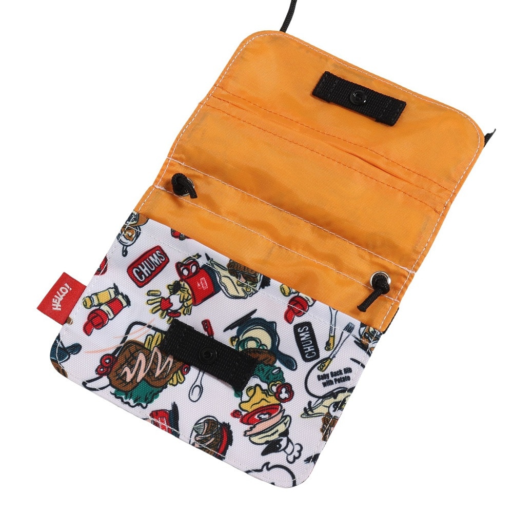 チャムス（CHUMS）（メンズ）ミニショルダー 小物ポーチ リサイクルポケットショルダーポーチ CH60-3564-Z270 ホワイト×ブラック 