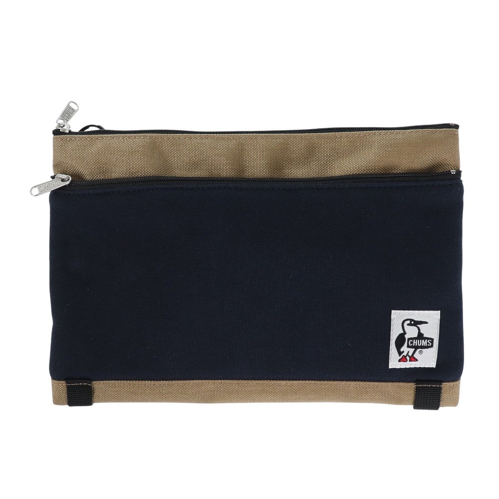 チャムス（CHUMS）（メンズ、レディース）ツーネックドショルダー スウェットナイロン CH60-3610-N016 ネイビー×ブラウン