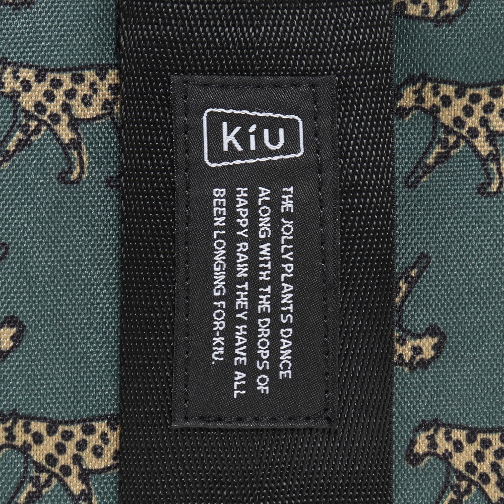 キウ（Kiu）（メンズ、レディース）サコッシュ エチケットポーチ K188-175 レオパード ダークグリーン