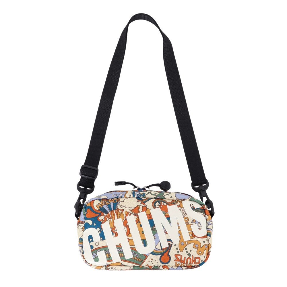 チャムス（CHUMS）（メンズ、レディース）ミニショルダーバッグ リサイクルチャムス ショルダーポーチ CH60-3532-Z292 ブルー×オレンジ