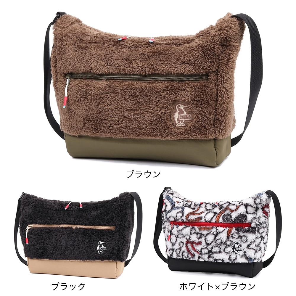 チャムス（CHUMS）（メンズ、レディース）ショルダーバッグ エルモフリースショルダー CH60-3646-Z296 ホワイト×ブラウン
