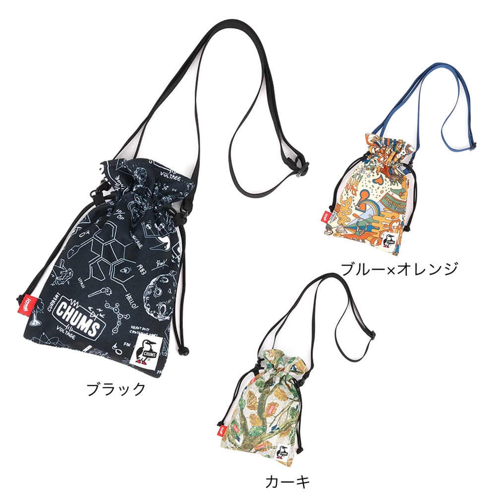 チャムス（CHUMS）（メンズ、レディース）ショルダーポーチ リサイクルゴールドフィッシュショルダー CH60-3649-Z292 ブルー×オレンジ