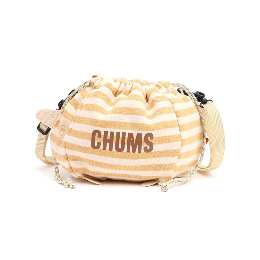 チャムス（CHUMS）（メンズ、レディース）巾着バッグ シープミニバッグ スウェット CH60-3656-Y067 オレンジ ボーダー