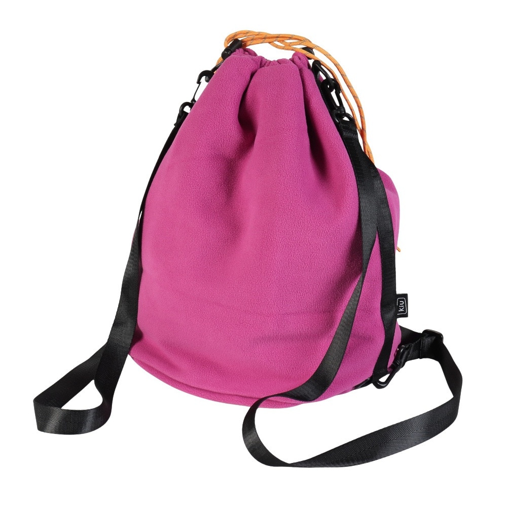 キウ（Kiu）（メンズ、レディース）フリースドローストリングバッグ L K488-952