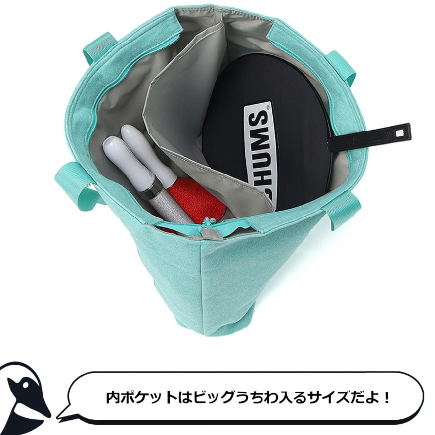 チャムス（CHUMS）（メンズ、レディース）クリアポケットトートバッグスウェット CH60-3893-M006
