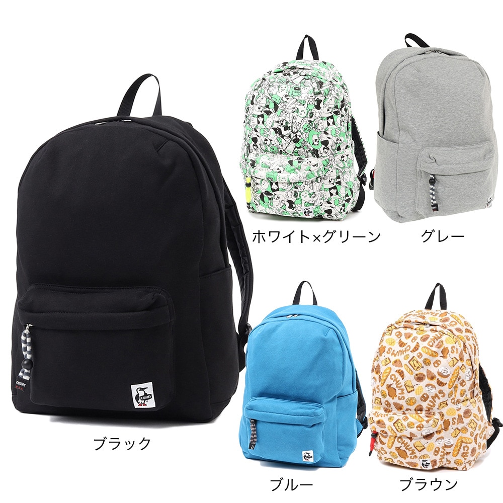 チャムス（CHUMS）（メンズ、レディース）バッグ リュック ハリケーンデイパック スウェット CH60-3596-A088 18L ブルー A4サイズ収納