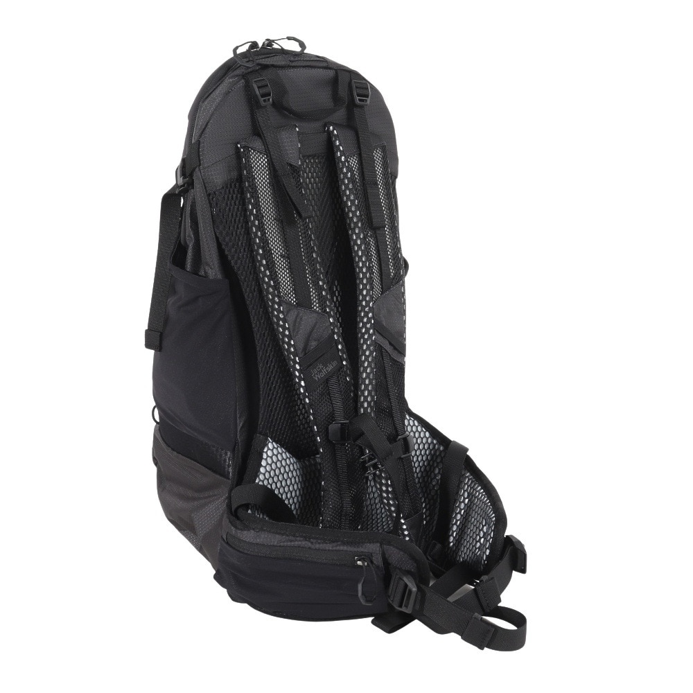 ジャックウルフスキン（JackWolfskin）（メンズ、レディース）バックパック リュック PHANTASY 22.5 LT 2010221-6699 ブラック×グレー 22L レインカバー付