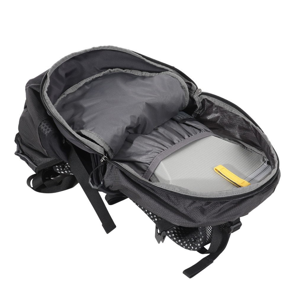 ジャックウルフスキン（JackWolfskin）（メンズ、レディース）バックパック リュック PHANTASY 22.5 LT 2010221-6699 ブラック×グレー 22L レインカバー付