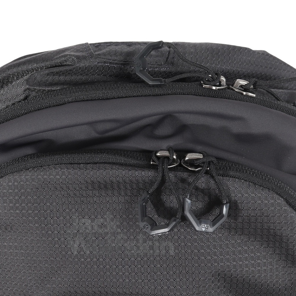 ジャックウルフスキン（JackWolfskin）（メンズ、レディース）バックパック リュック PHANTASY 22.5 LT 2010221-6699 ブラック×グレー 22L レインカバー付