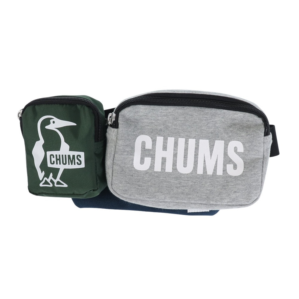 チャムス（CHUMS）（メンズ）ボディバッグ 3ポーチボディバッグ スウェットナイロン CH60-3457-G019 グレー