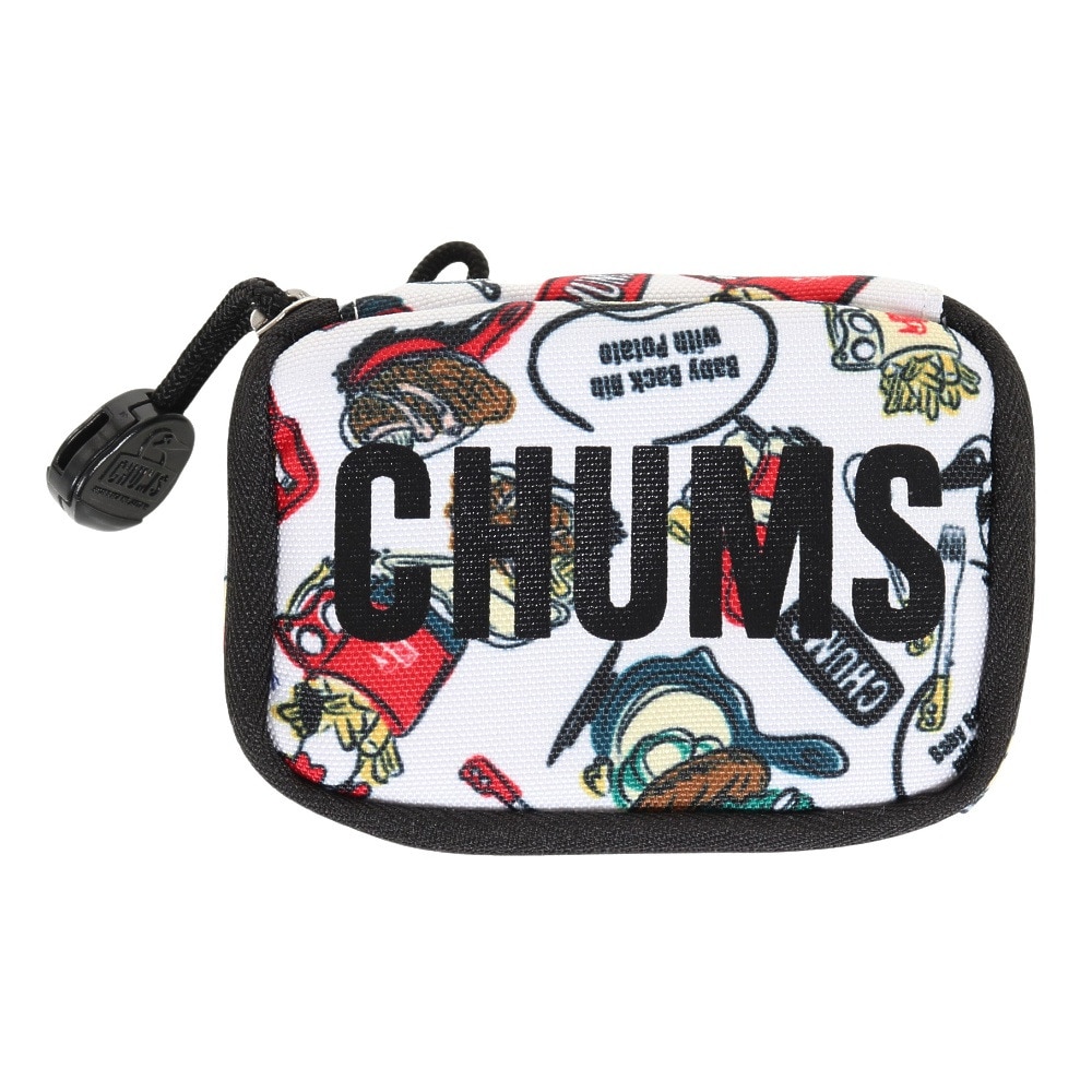 チャムス（CHUMS）（メンズ）小物ケース マルチケース リサイクルチャムスコンパクトケース CH60-3479-Z270 ブラック×ホワイト 小物入れ