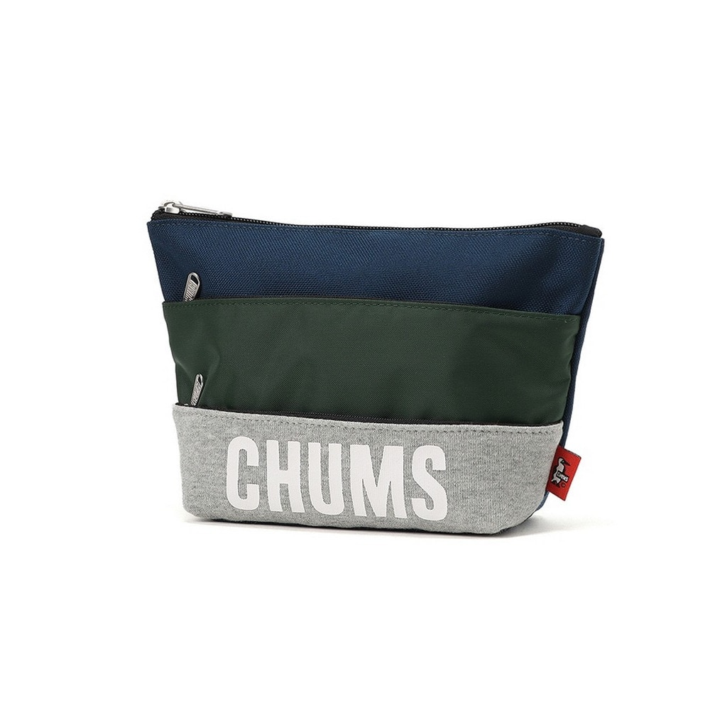 チャムス（CHUMS）（メンズ、レディース）トリコロール 3ポケットポーチ スウェットナイロン CH60-3879-G019