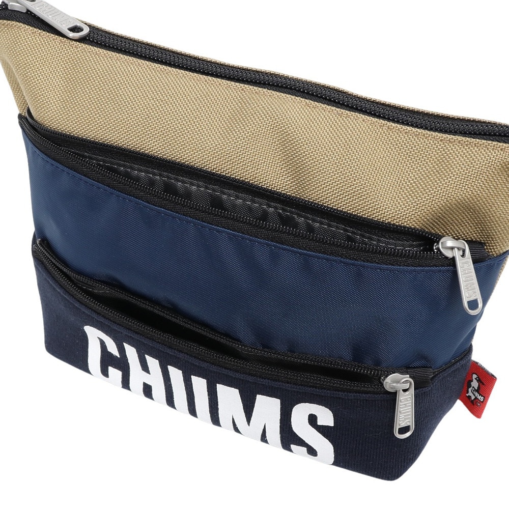 チャムス（CHUMS）（メンズ、レディース）トリコロール3ポケットポーチスウェット CH60-3879-N016