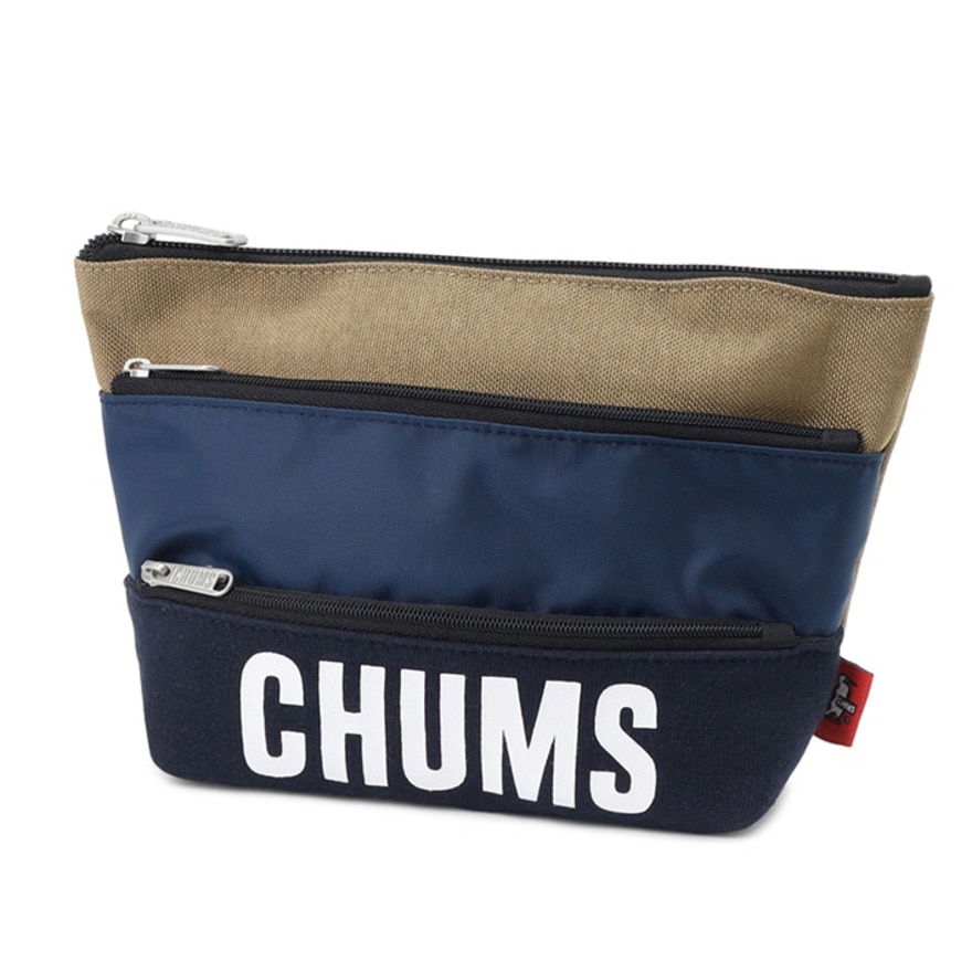 チャムス（CHUMS）（メンズ、レディース）トリコロール3ポケットポーチスウェット CH60-3879-N016