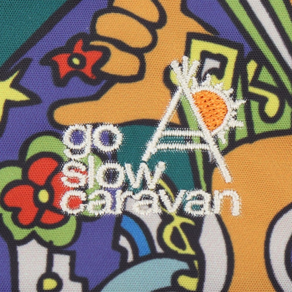 ゴースローキャラバン（GOSLOWCARAVAN）（メンズ、レディース）ポリエステルタフタ巾着ポーチ 358101 サイケ