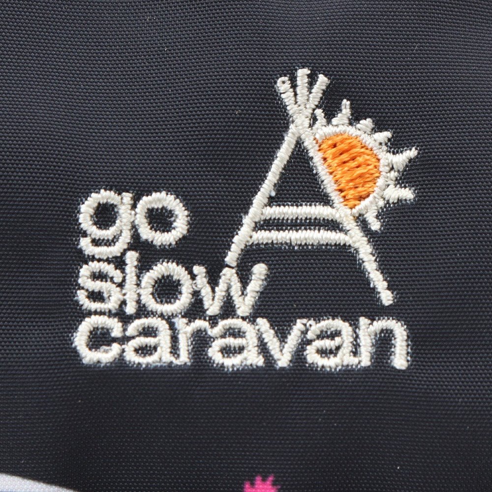 ゴースローキャラバン（GOSLOWCARAVAN）（メンズ、レディース）ポリエステルタフタ巾着ポーチ 358101 総柄1